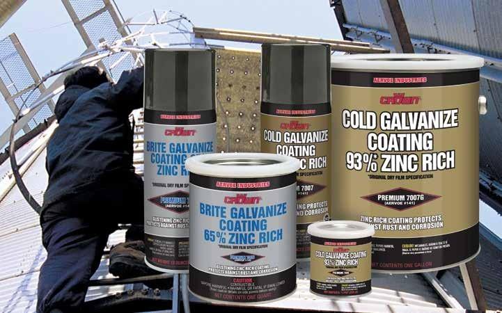 Brite galvanize coating hotsell 65 zinc rich
